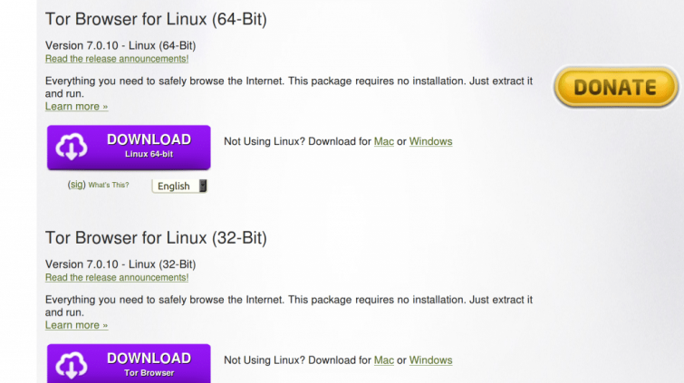 tor browser linux