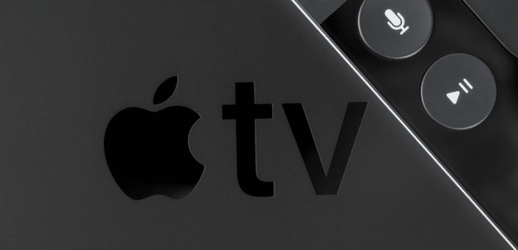 Apple TV with remote