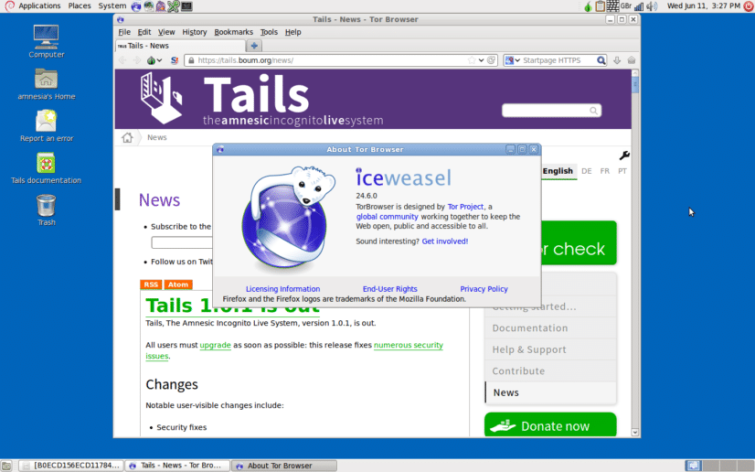 tor browser bundle for tails